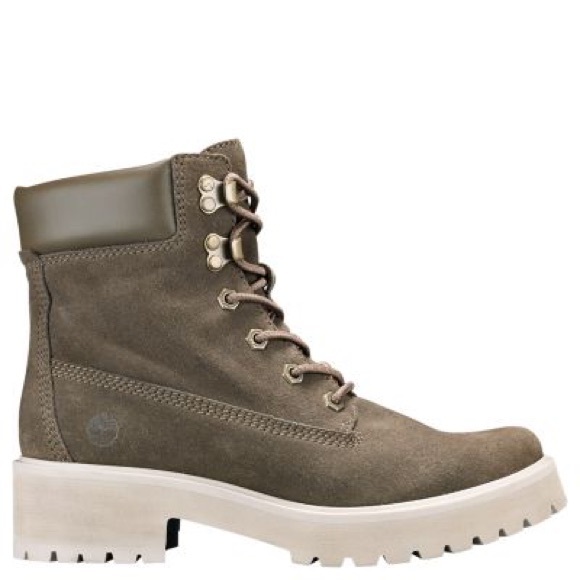 Timberland Women’s Carnaby Cool Olive Boots - Picture 8 of 9
